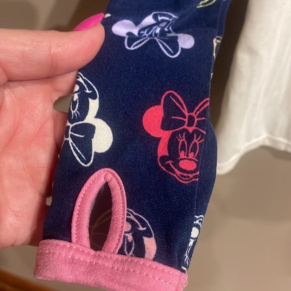 Disney ORIGINAL MINNIE little girls top / pajama top long sleeve with thumb hole - Picture 4 of 8